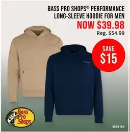 Cabela's BASS PRO SHOPS PERFORMANCE LONG-SLEEVE HOODIE FOR MEN offer