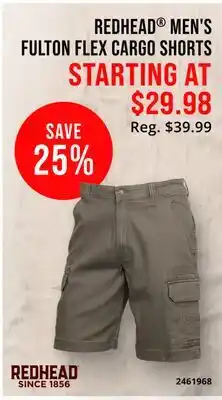 Cabela's REDHEAD MEN'S FULTON FLEX CARGO SHORTS offer