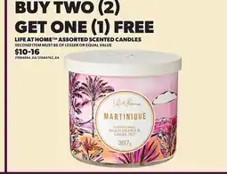 Loblaws LIFE AT HOME ASSORTED SCENTED CANDLES offer