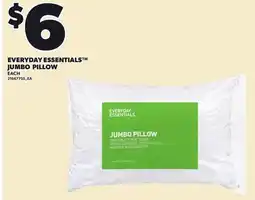 Loblaws EVERYDAY ESSENTIALS JUMBO PILLOW offer