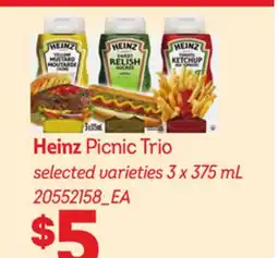 Loblaws HEINZ PICNIC TRIO offer