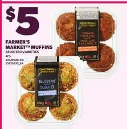Loblaws FARMER'S MARKET MUFFINS, 4'S offer