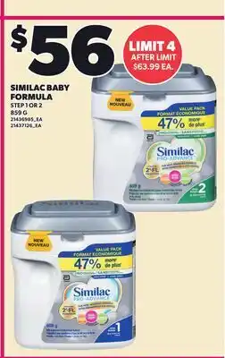 Loblaws SIMILAC BABY FORMULA offer