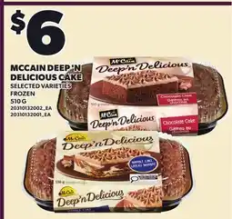 Loblaws MCCAIN DEEP 'N DELICIOUS CAKE offer