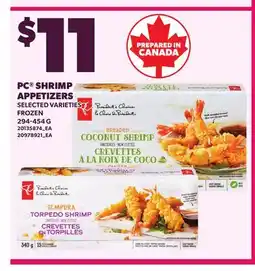 Loblaws PC SHRIMP APPETIZERS offer