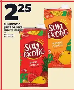 Loblaws SUN EXOTIC JUICE DRINKS offer