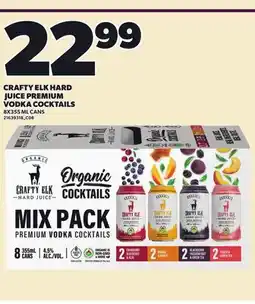 Loblaws CRAFTY ELK HARD JUICE PREMIUM VODKA COCKTAILS, 8X355ML CANS offer