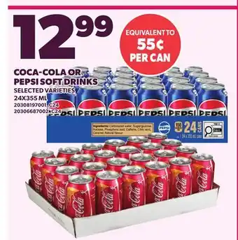 Loblaws COCA-COLA OR PEPSI SOFT DRINKS offer