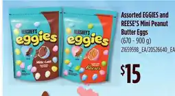 Loblaws ASSORTED EGGIES AND REESE'S MINI PEANUT BUTTER EGGS offer
