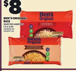 Loblaws BEN'S ORIGINAL RICE offer