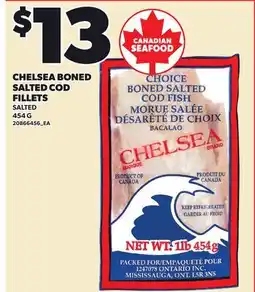 Loblaws CHELSEA BONED SALTED COD FILLETS offer