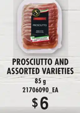 Loblaws PROSCIUTTO AND ASSORTED VARIETIES offer