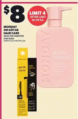 Loblaws MONDAY OR GÖT2B HAIR CARE offer