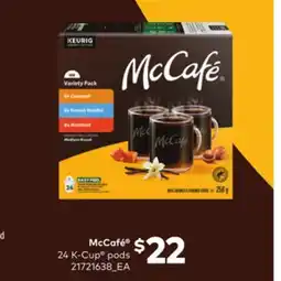 Loblaws MCCAFÉ 24 K-CUP PODS offer