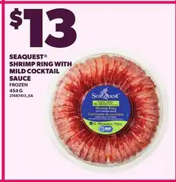 Loblaws SEAQUEST SHRIMP RING WITH MILD COCKTAIL SAUCE offer