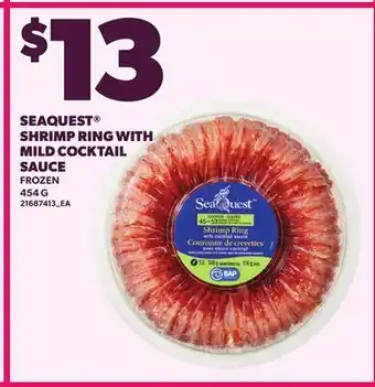 Loblaws SEAQUEST SHRIMP RING WITH MILD COCKTAIL SAUCE offer