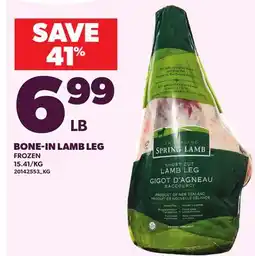 Loblaws BONE-IN LAMB LEG offer
