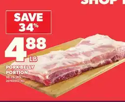 Loblaws PORK BELLY PORTION offer