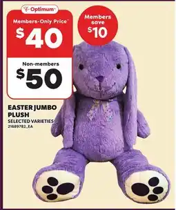 Loblaws EASTER JUMBO PLUSH offer