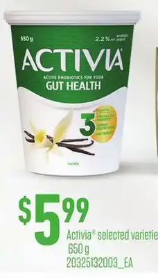 Loblaws ACTIVIA SELECTED VARIETIE offer