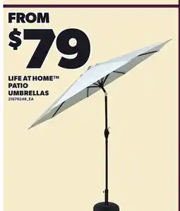 Loblaws LIFE AT HOME PATIO UMBRELLAS offer