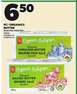Loblaws PC ORGANICS BUTTER offer