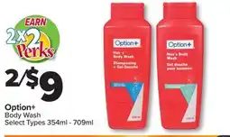 PharmaChoice Option+ Body Wash offer