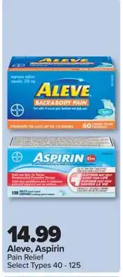 PharmaChoice Aleve, Aspirin Pain Relief offer