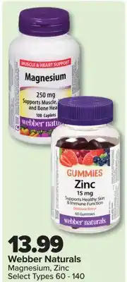 PharmaChoice Webber Naturals Magnesium, Zinc offer