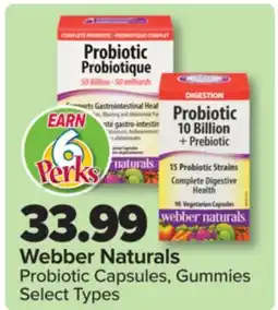 PharmaChoice Webber Naturals Probiotic Capsules, Gummies offer