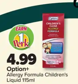 PharmaChoice Option+ Allergy Formula Children's Liquid offer