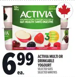 Metro ACTIVIA MULTI OR DRINKABLE YOGOURT offer