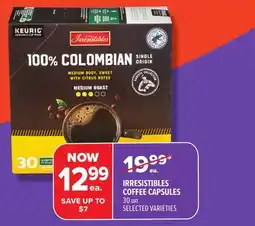 Metro IRRESISTIBLES COFFEE CAPSULES offer
