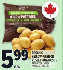 Metro ORGANIC YELLOW-FLESH OR RUSSET POTATOES offer