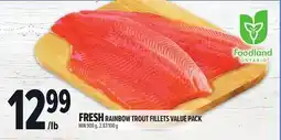 Metro FRESH RAINBOW TROUT FILLETS VALUE PACK offer