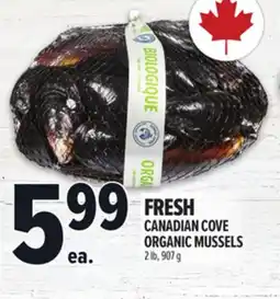 Metro FRESH CANADIAN COVE ORGANIC MUSSELS offer