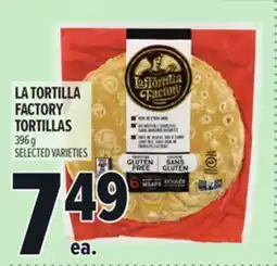 Metro LA TORTILLA FACTORY TORTILLAS offer