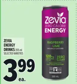 Metro ZEVIA ENERGY DRINKS offer