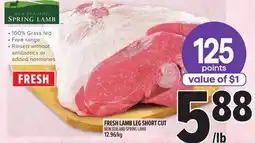 Metro FRESH LAMB LEG SHORT CUT offer