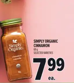 Metro SIMPLY ORGANIC CINNAMON offer