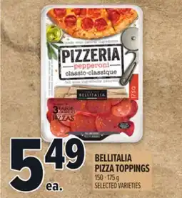 Metro BELLITALIA PIZZA TOPPINGS offer