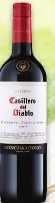 Metro CASILLERO DEL DIABLO CABERNET SAUVIGNON offer