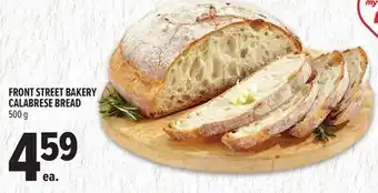 Metro FRONT STREET BAKERY CALABRESE BREAD offer