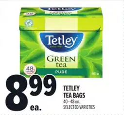 Metro TETLEY TEA BAGS offer