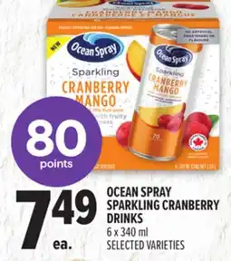 Metro OCEAN SPRAY SPARKLING CRANBERRY DRINKS offer