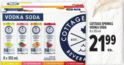Metro COTTAGE SPRINGS VODKA SODA offer