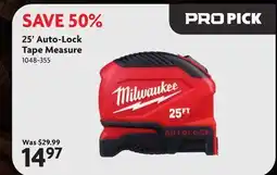Home Hardware 25 Auto-Lock Tape Measure PICK offer