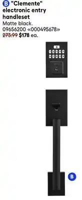 RONA Clemente electronic entry handleset offer