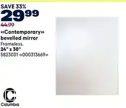 RONA COLUMBIA Contemporary bevelled mirror offer