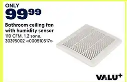 RONA VALU+ Bathroom ceiling fan with humidity sensor offer
